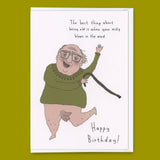 Eat Mielies Weird Illustration Grußkarte "Willy in the wind" | Lustige Geburtstagskarte | Eat Mielies