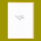 Eat Mielies Weird Illustration Grußkarte "Grow old" | Schöne Klappkarte | Eat Mielies