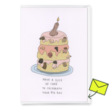 Eat Mielies Weird Illustration Grußkarte "Penis birthday cake" | Geburtstagskarte | Eat Mielies