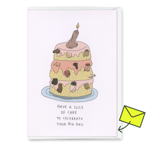 Eat Mielies Weird Illustration Grußkarte "Penis birthday cake" | Geburtstagskarte | Eat Mielies