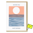 Miles Tewson Grußkarte "Wishing You Happy Birthday" | Schöne Klappkarte | Miles Tewson