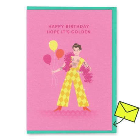 Ohh Deer Grußkarte "Harry Styles Golden" | Geburtstagskarte | Ohh Deer