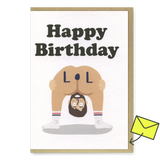 Studio Boketto Grußkarte "LOL Birthday" | Lustige Geburtstagskarte | Studio Boketto