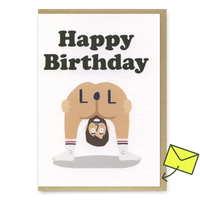 Studio Boketto Grußkarte "LOL Birthday" | Lustige Geburtstagskarte | Studio Boketto