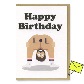 Studio Boketto Grußkarte "LOL Birthday" | Lustige Geburtstagskarte | Studio Boketto