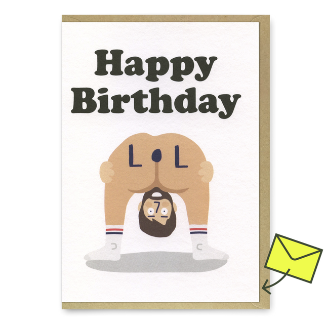 Studio Boketto Grußkarte "LOL Birthday" | Lustige Geburtstagskarte | Studio Boketto