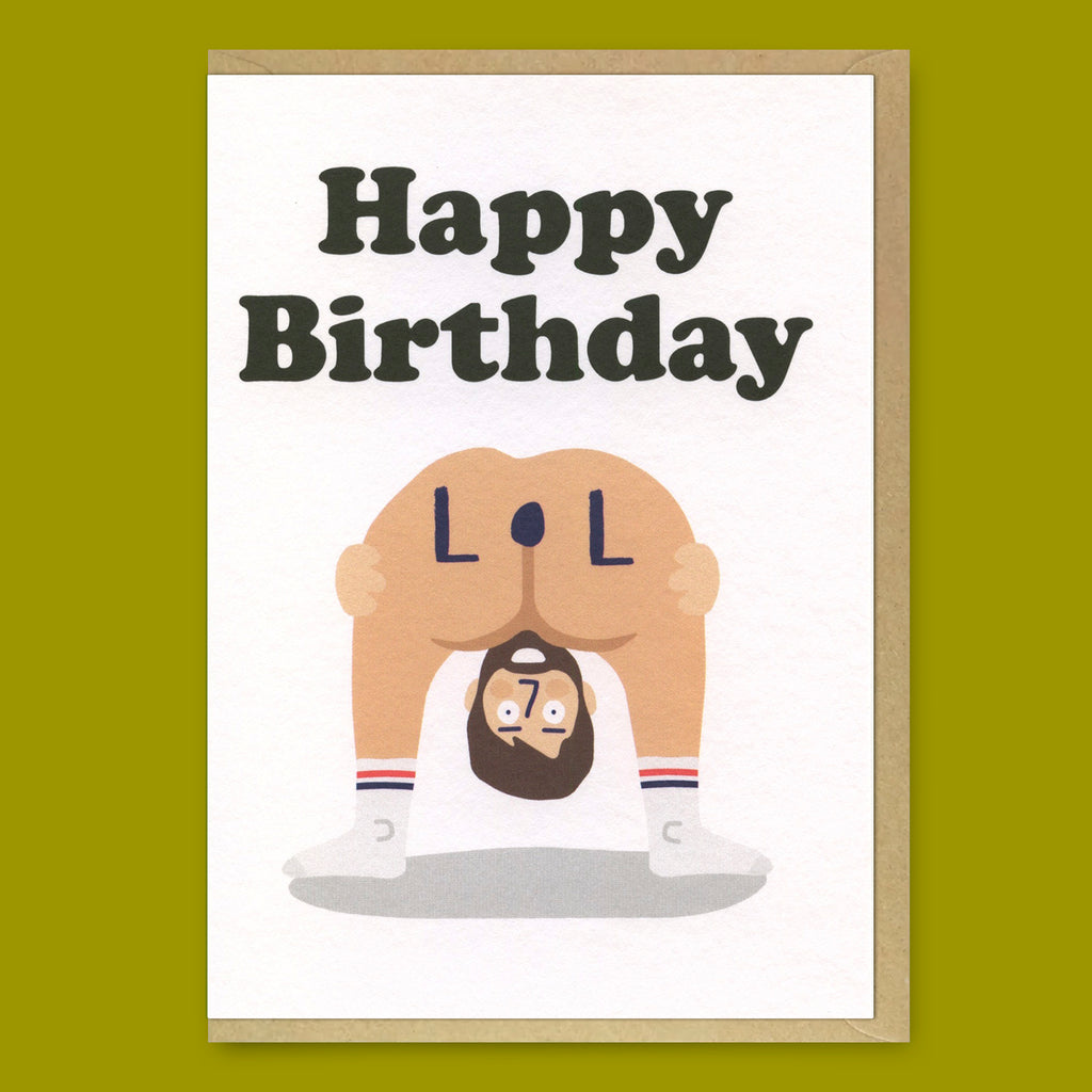 Studio Boketto Grußkarte "LOL Birthday" | Lustige Geburtstagskarte | Studio Boketto