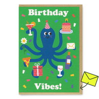 Studio Boketto Grußkarte "Birthday vibes" | Geburtstagskarte | Studio Boketto