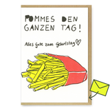 Superjuju Grußkarte "Happy Birthday Pommes" | Geburtstagskarte | Superjuju