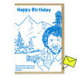 Superjuju Grußkarte "Bob Ross" | Lustige Geburtstagskarte | Superjuju