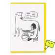David Shrigley Grußkarte "What the hell" | Lustige Klappkarte | Brainbox Candy