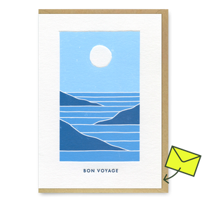Miles Tewson Grußkarte "Bon Voyage Sea" | Schöne Klappkarte | Miles Tewson