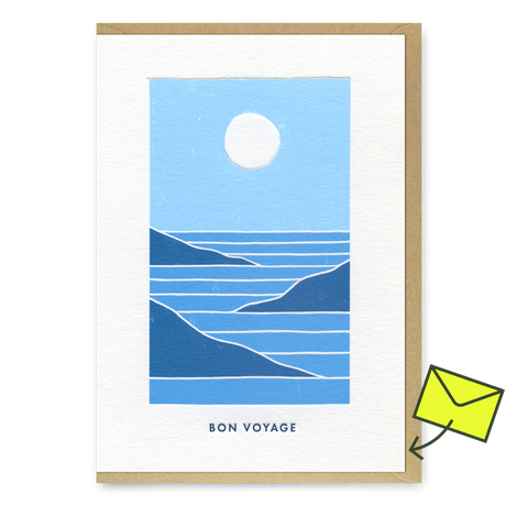Miles Tewson Grußkarte "Bon Voyage Sea" | Schöne Klappkarte | Miles Tewson