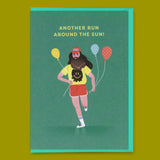 Ohh Deer Grußkarte "Another run around the sun" | Lustige Klappkarte | Ohh Deer
