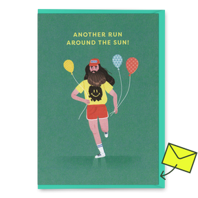 Ohh Deer Grußkarte "Another run around the sun" | Lustige Klappkarte | Ohh Deer