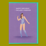 Ohh Deer Grußkarte "Happy Birthday Taylor´s Version" | Schöne Klappkarte | Ohh Deer