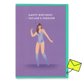 Ohh Deer Grußkarte "Happy Birthday Taylor´s Version" | Schöne Klappkarte | Ohh Deer