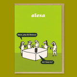 Modern Toss Grußkarte "Alexa" | Witzige Klappkarte | Modern Toss