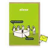 Modern Toss Grußkarte "Alexa" | Witzige Klappkarte | Modern Toss