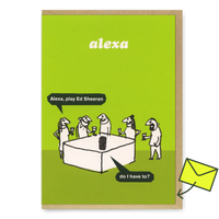 Modern Toss Grußkarte "Alexa" | Witzige Klappkarte | Modern Toss