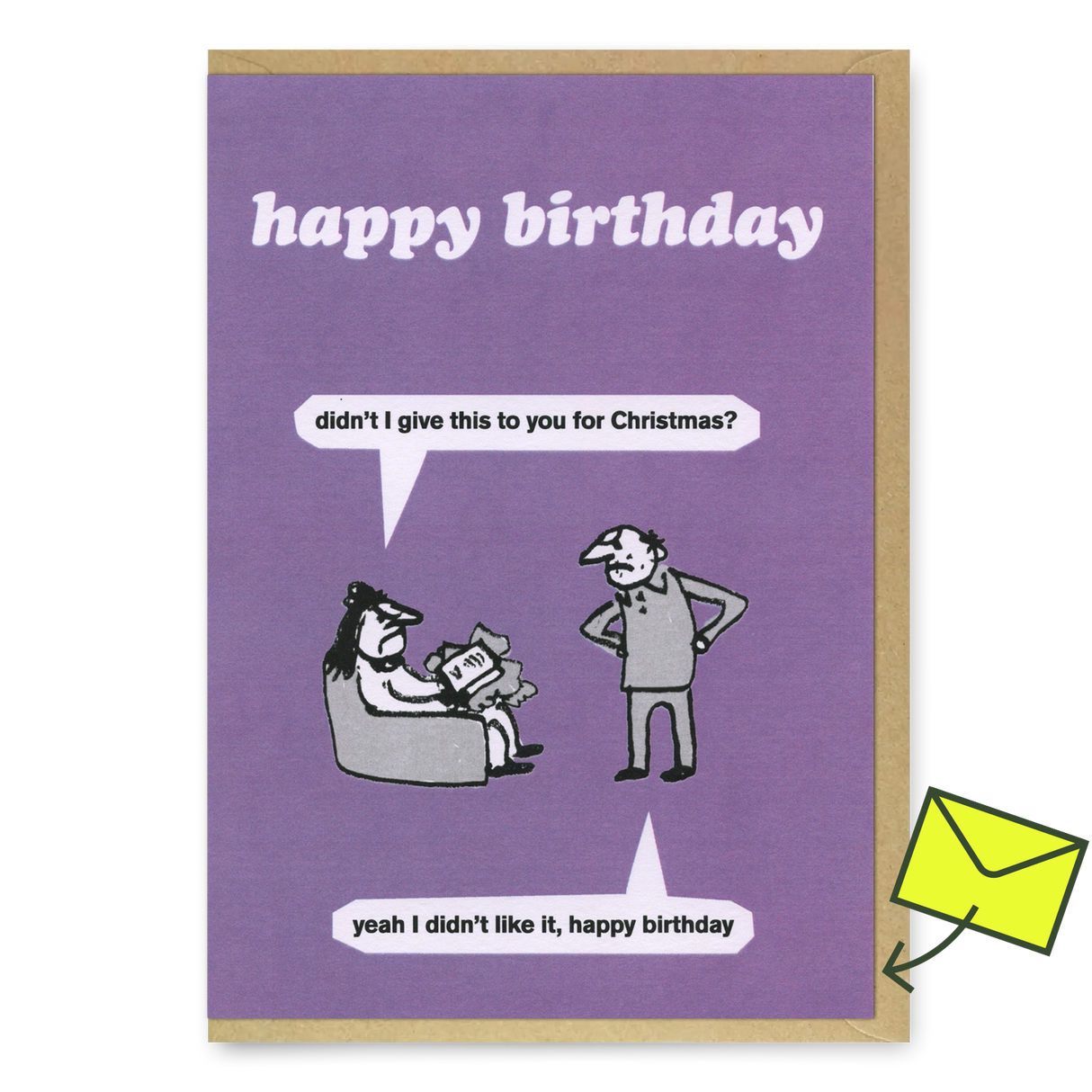 Modern Toss Grußkarte "Birthday Present" | Lustige Klappkarte | Modern Toss