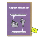 Modern Toss Grußkarte "Birthday Present" | Lustige Klappkarte | Modern Toss