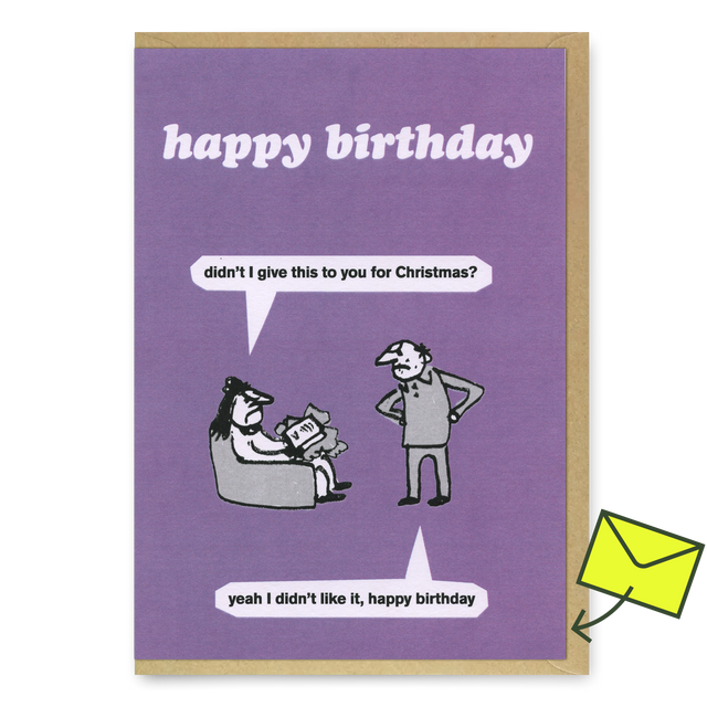 Modern Toss Grußkarte "Birthday Present" | Lustige Klappkarte | Modern Toss