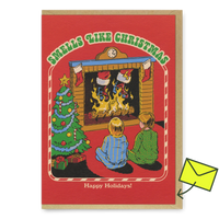 Steven Rhodes Grußkarte "Smells like Christmas" | Weihnachtskarte | Ohh Deer