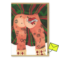 ALL THE WAYS TO SAY Grußkarte "Santa Tatoo" |Weihnachtskarte | ALL THE WAYS TO SAY