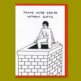 David Shrigley Grußkarte "Young nude santa" | Weihnachtskarte | David Shrigley