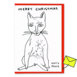 David Shrigley Grußkarte "Merry Christmas Cat´s penis" | David Shrigley