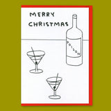 David Shrigley Grußkarte "Merry Christmas poison" | David Shrigley