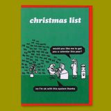 Modern Toss Grußkarte "Christmas List" | Modern Toss