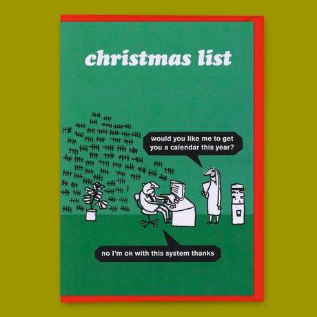 Modern Toss Grußkarte "Christmas List" | Modern Toss