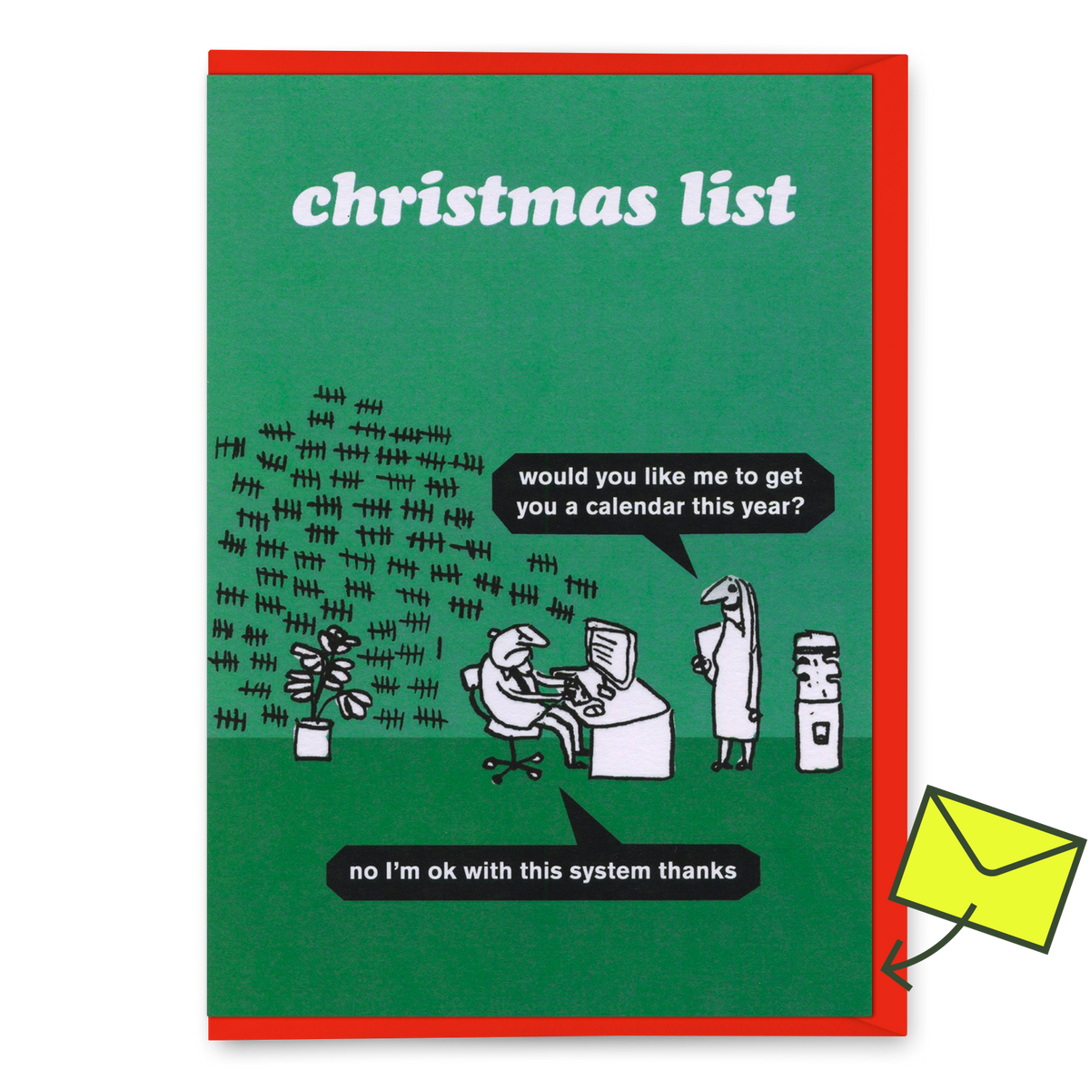 Modern Toss Grußkarte "Christmas List" | Modern Toss