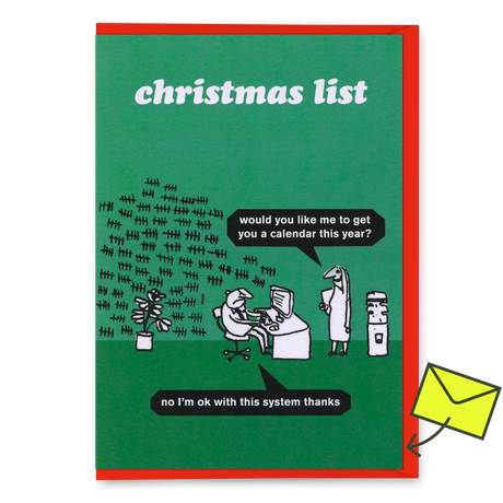 Modern Toss Grußkarte "Christmas List" | Modern Toss