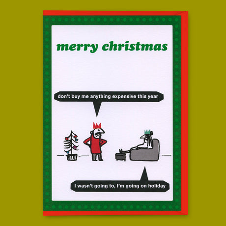 Modern Toss Grußkarte "Expensive gift" | Lustige Klappkarte | Modern Toss