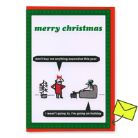 Modern Toss Grußkarte "Expensive gift" | Lustige Klappkarte | Modern Toss