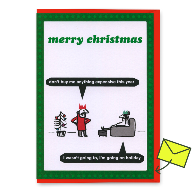 Modern Toss Grußkarte "Expensive gift" | Lustige Klappkarte | Modern Toss