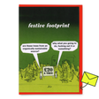 Modern Toss Grußkarte "Festive Footprint" | Lustige Klappkarte | Modern Toss