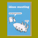 Modern Toss Grußkarte "Ideas Meeting" | Lustige Klappkarte | Modern Toss