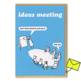 Modern Toss Grußkarte "Ideas Meeting" | Lustige Klappkarte | Modern Toss
