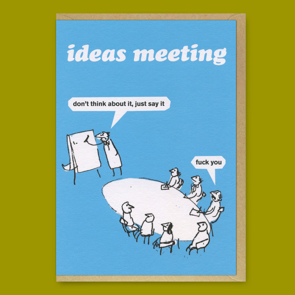 Modern Toss Grußkarte "Ideas Meeting" | Lustige Klappkarte | Modern Toss