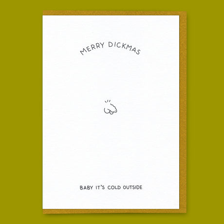 Dicks Don't Lie Grußkarte "Baby it's cold outside" | Weihnachtskarte | Dicks Don't Lie