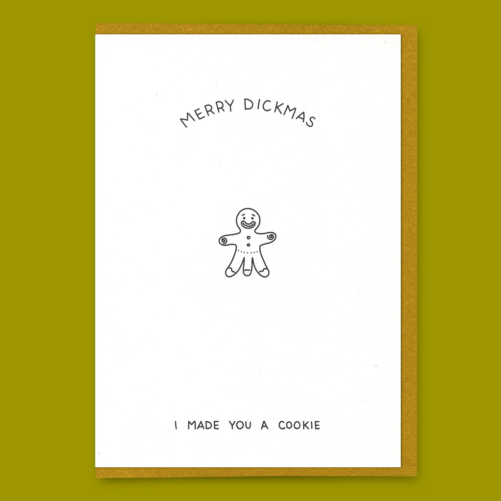 Dicks Don’t Lie Grußkarte “Cookie” | Lustige Weihnachtskarte | Dicks Don’t Lie