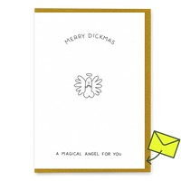 Dicks Don’t Lie Grußkarte “Magical Angel” | Freche Weihnachtskarte | Dicks Don’t Lie
