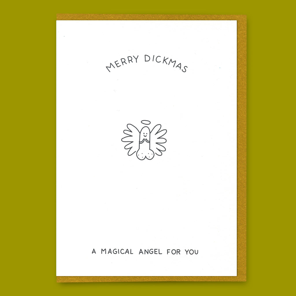 Dicks Don’t Lie Grußkarte “Magical Angel” | Freche Weihnachtskarte | Dicks Don’t Lie