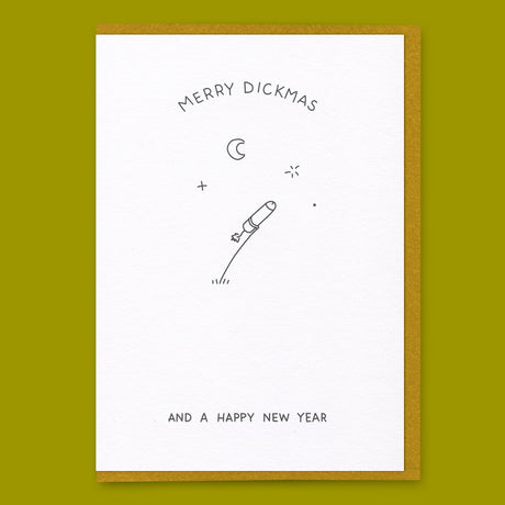 Dicks Don’t Lie Grußkarte “And a Happy New Year” | Guten Rutsch mit Augenzwinkern | Dicks Don’t Lie