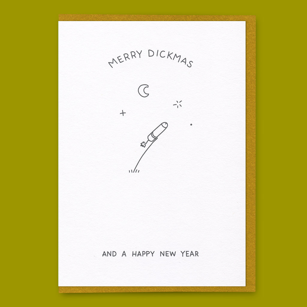 Dicks Don’t Lie Grußkarte “And a Happy New Year” | Guten Rutsch mit Augenzwinkern | Dicks Don’t Lie