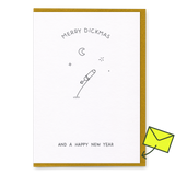 Dicks Don’t Lie Grußkarte “And a Happy New Year” | Guten Rutsch mit Augenzwinkern | Dicks Don’t Lie